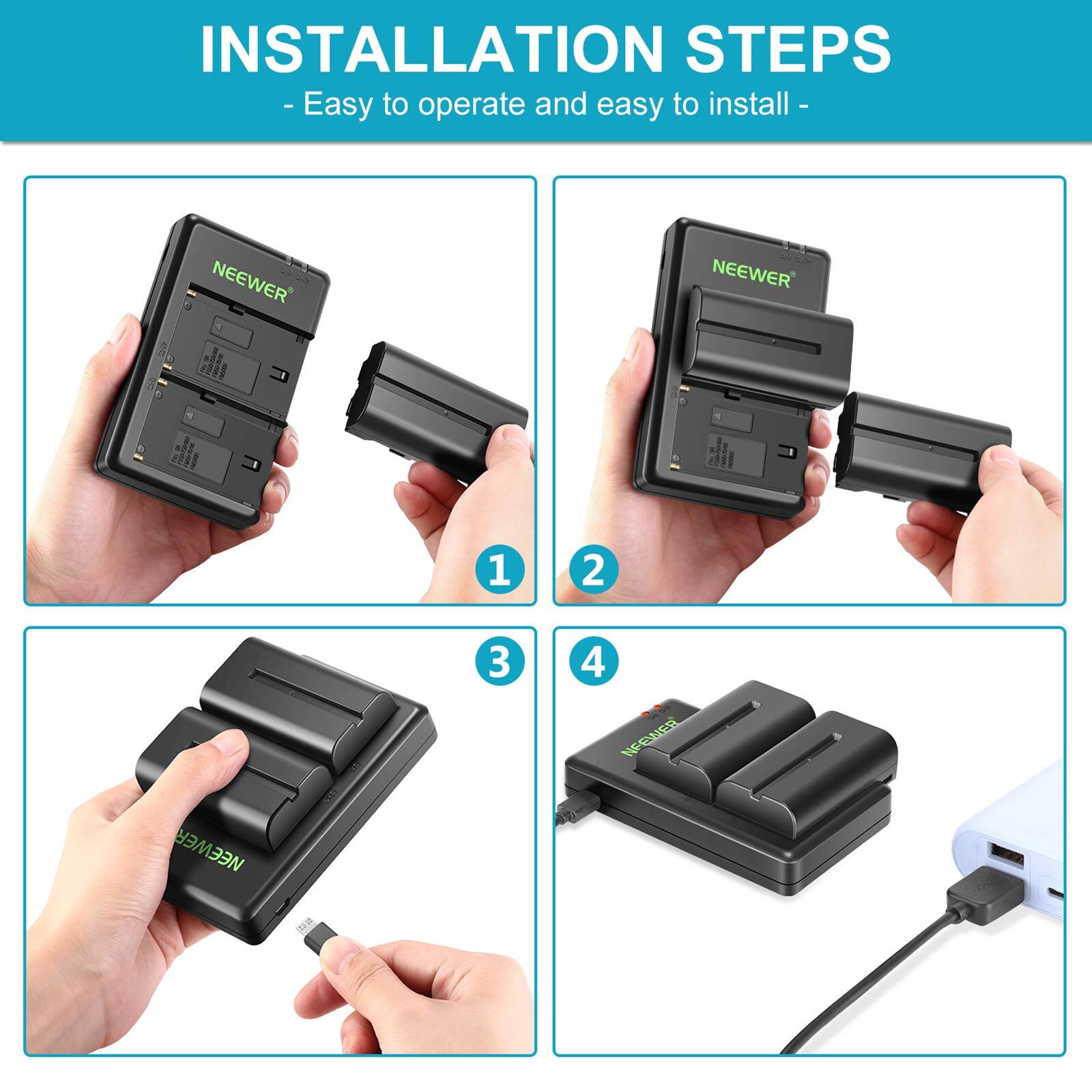 INSTALLATION STEPS - Easy to operate and easy to install -