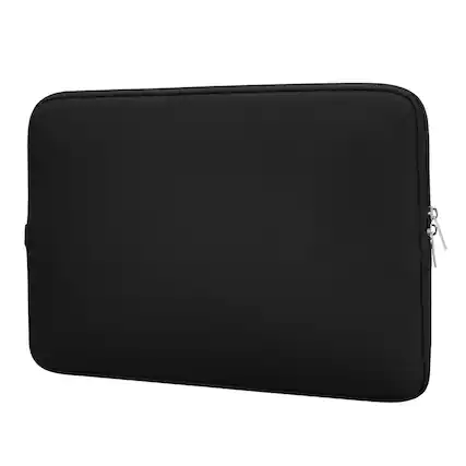 Front. Unique Bargains - Laptop Case - Polyester Computer Sleeve Carrying Bag, Shockproof Protective Cover for 14" Notebook - Black.