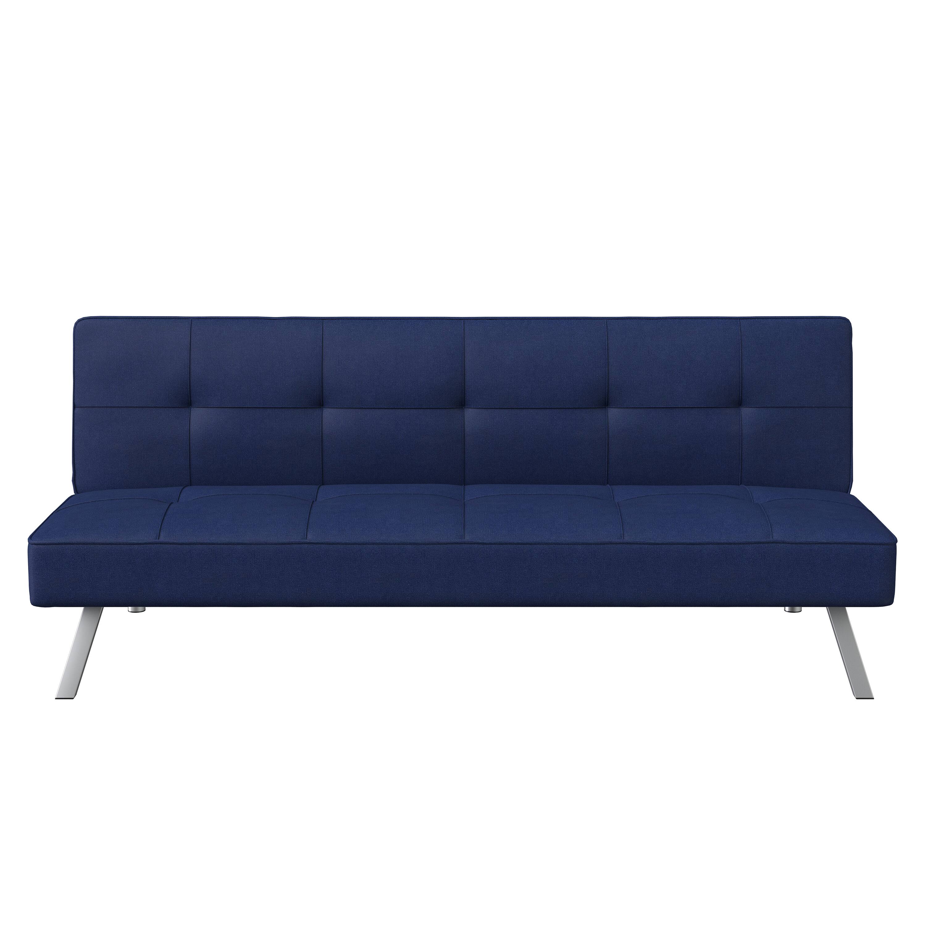Front. Serta - Corlanus Convertible Sofa - Navy Blue.