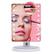 Angle. Pursonic - LED Lighted Vanity Makeup Mirror - White.