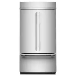 KitchenAid - 24.2 Cu. Ft. Built-In French Door Bottom Mount Refrigerator - Stainless Steel