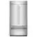 Front. KitchenAid - 24.2 Cu. Ft. Built-In French Door Bottom Mount Refrigerator - Stainless Steel with PrintShield Finish.