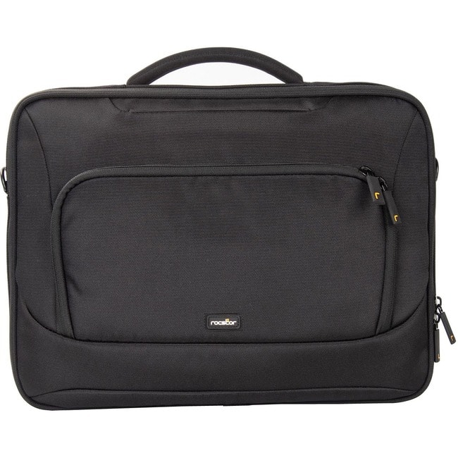 Rocstor - Premium 13" & 14" Professional Toploading Universal Briefcase Laptop Case - Weather & Water Resistant - RFID Blo - Black