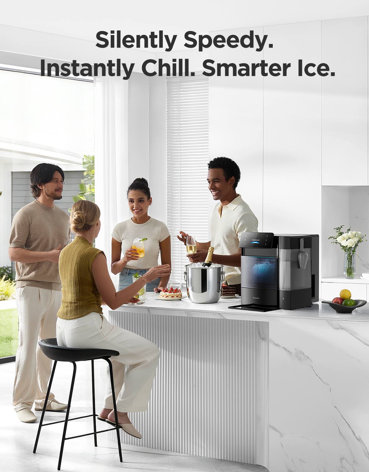 Silently Speedy. Instantly Chill. Smarter Ice.