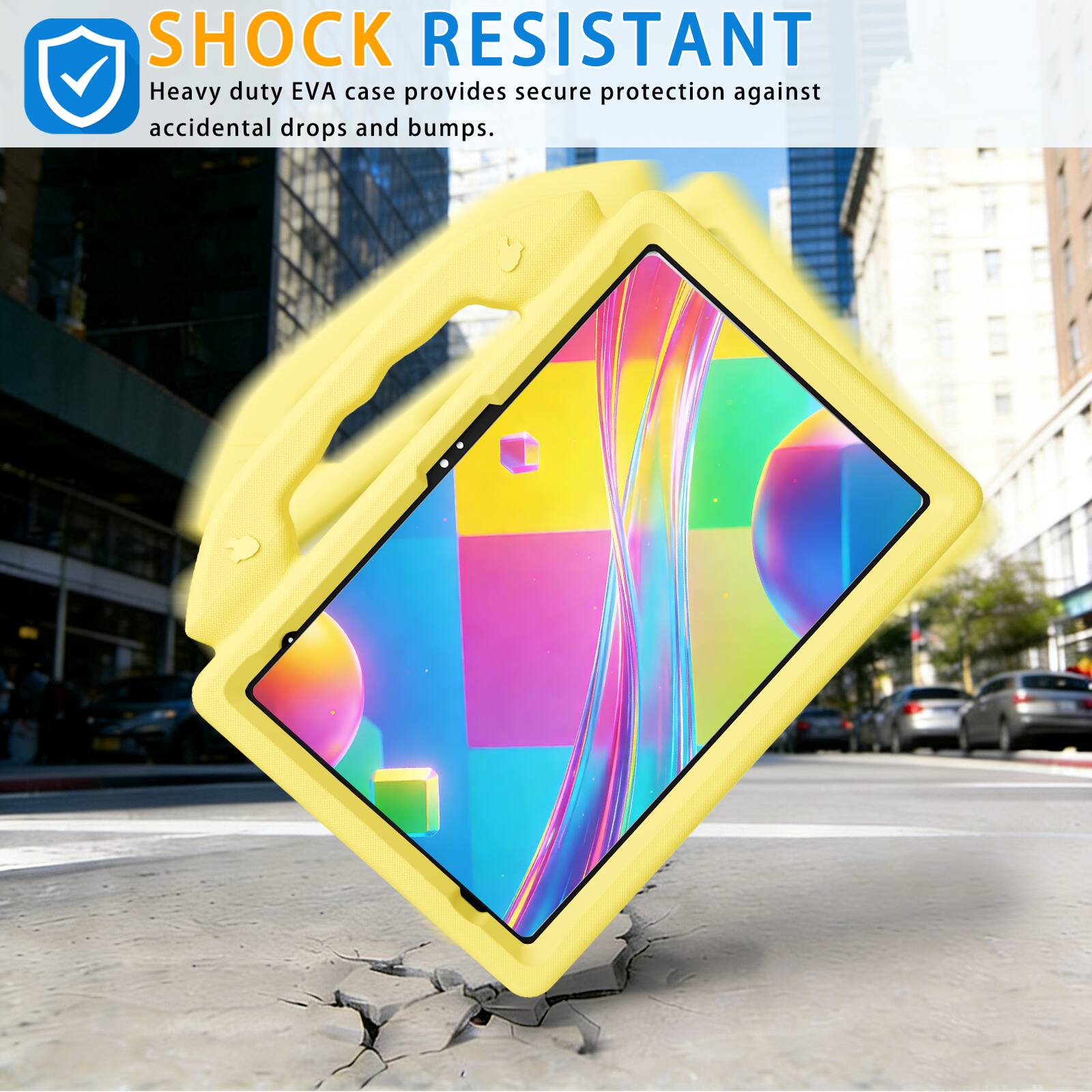 SHOCK RESISTANT  
Heavy duty EVA case provides secure protection against accidental drops and bumps.