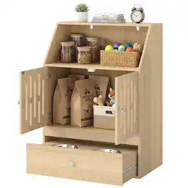 Pawhut - Feeding Station - Oak