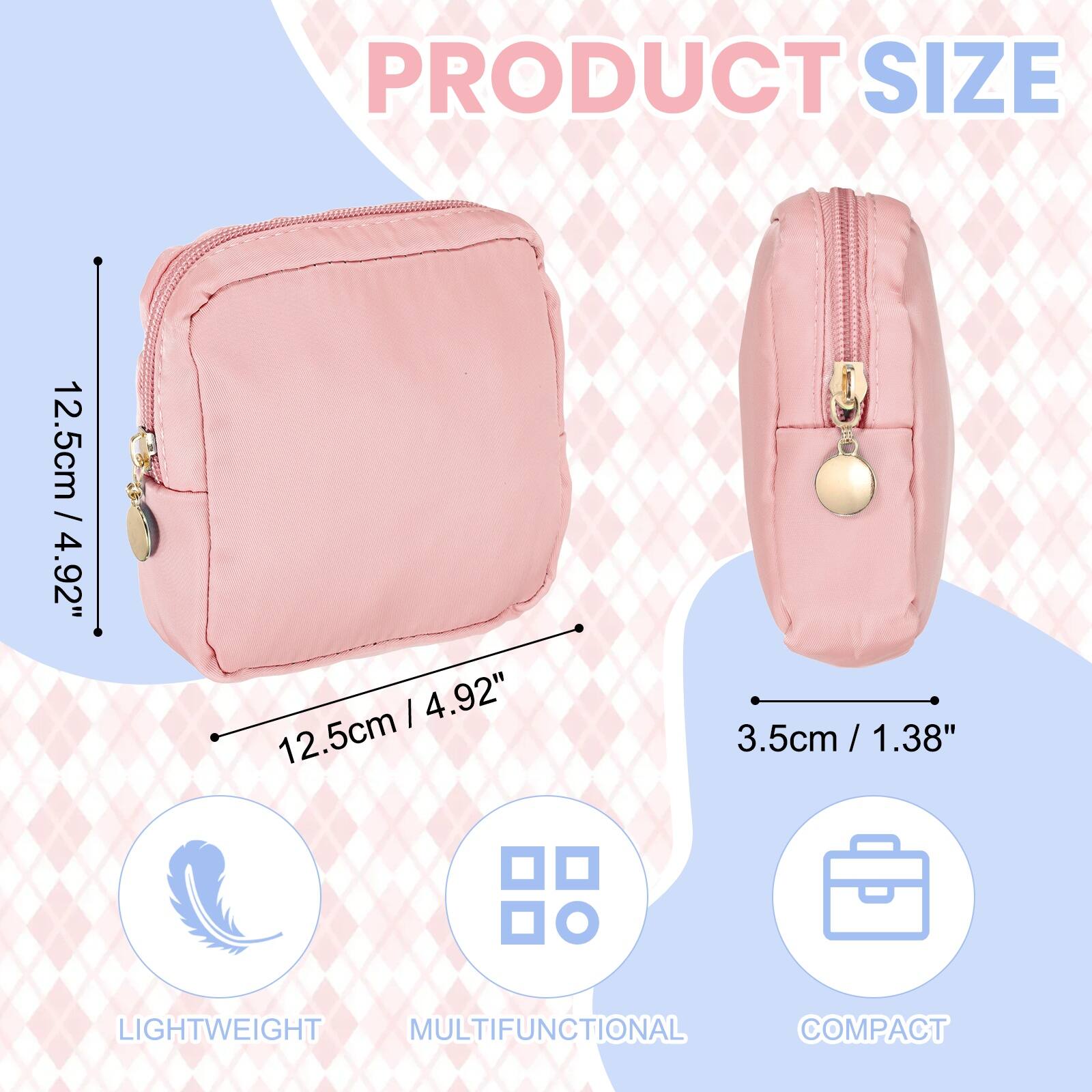 PRODUCT SIZE  
12.5cm / 4.92"  
3.5cm / 1.38"  

LIGHTWEIGHT  
MULTIFUNCTIONAL  
COMPACT