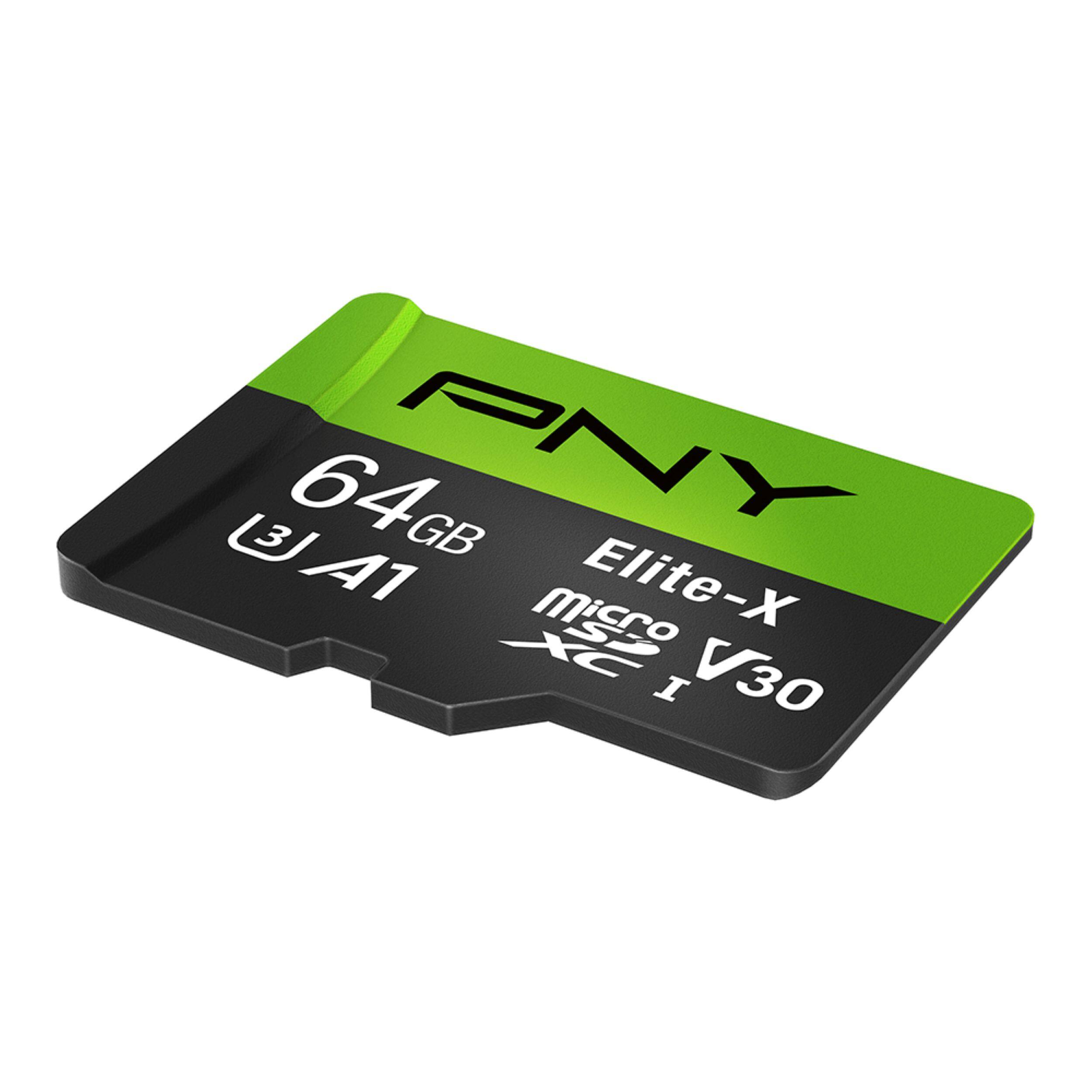 64GB PNY Elite-X microSDXC I V30 A1