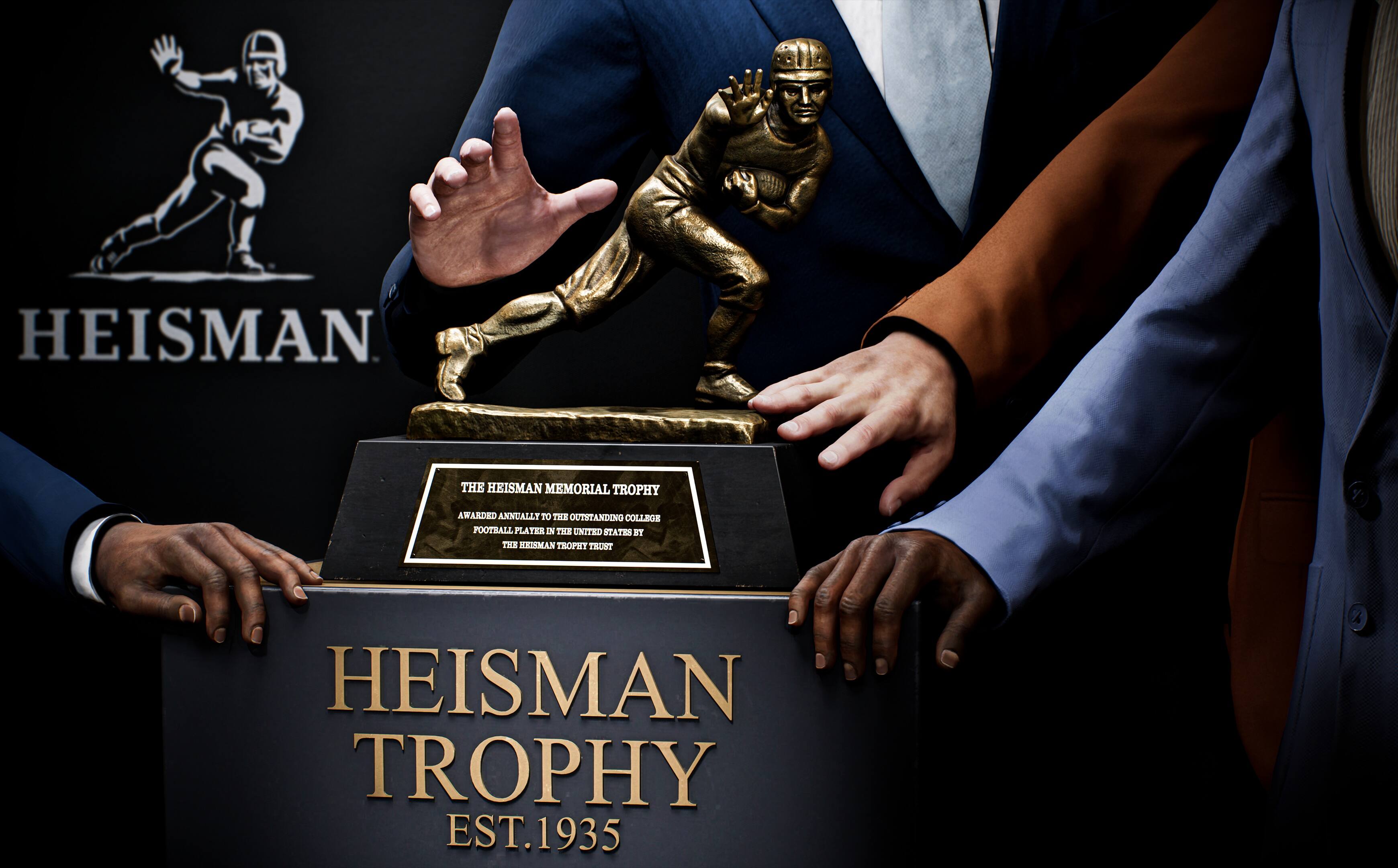The Heisman Memorial Trophy is awarded annually to the outstanding college football player in the United States. The Heisman Trophy Trust established it in 1935.