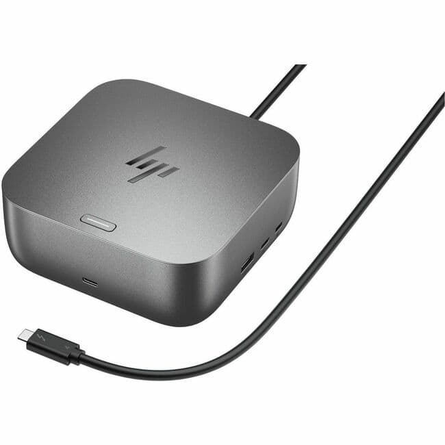 HP - Thunderbolt 4 100W TAA G6 Dock (9X478AA) - for Notebook - Charging Capability - 120 W - Thunderbolt 4 - 4 Displays
