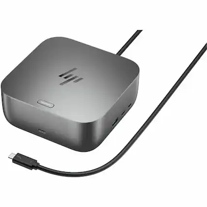 Front. HP - HP Thunderbolt 4 100W TAA G6 Dock (9X478AA) - for Notebook - Charging Capability - 120 W - Thunderbolt 4 - 4 Displays.