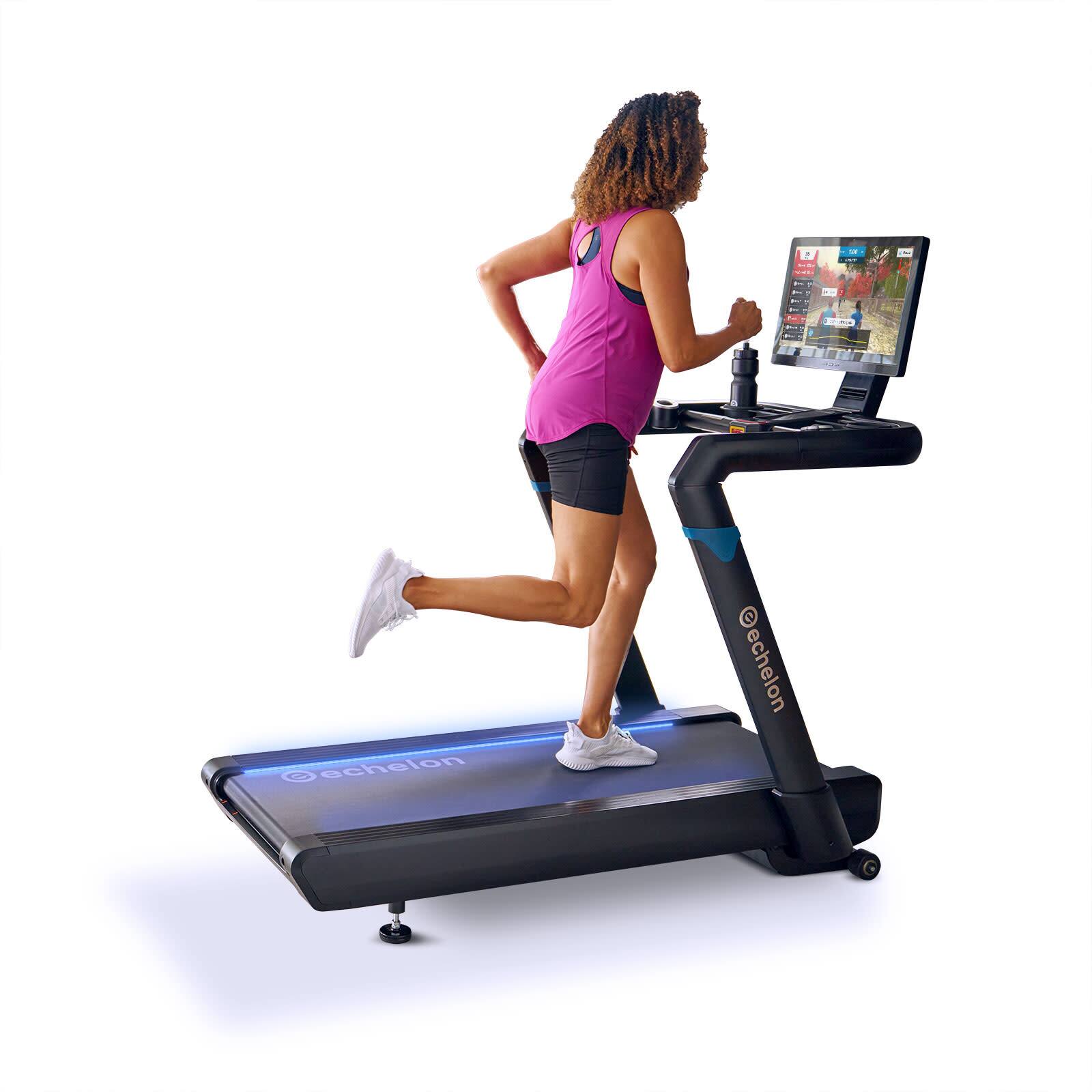 Echelon - Stride 8s Treadmill with Interactive HD Touchscreen & Incline Training - Black