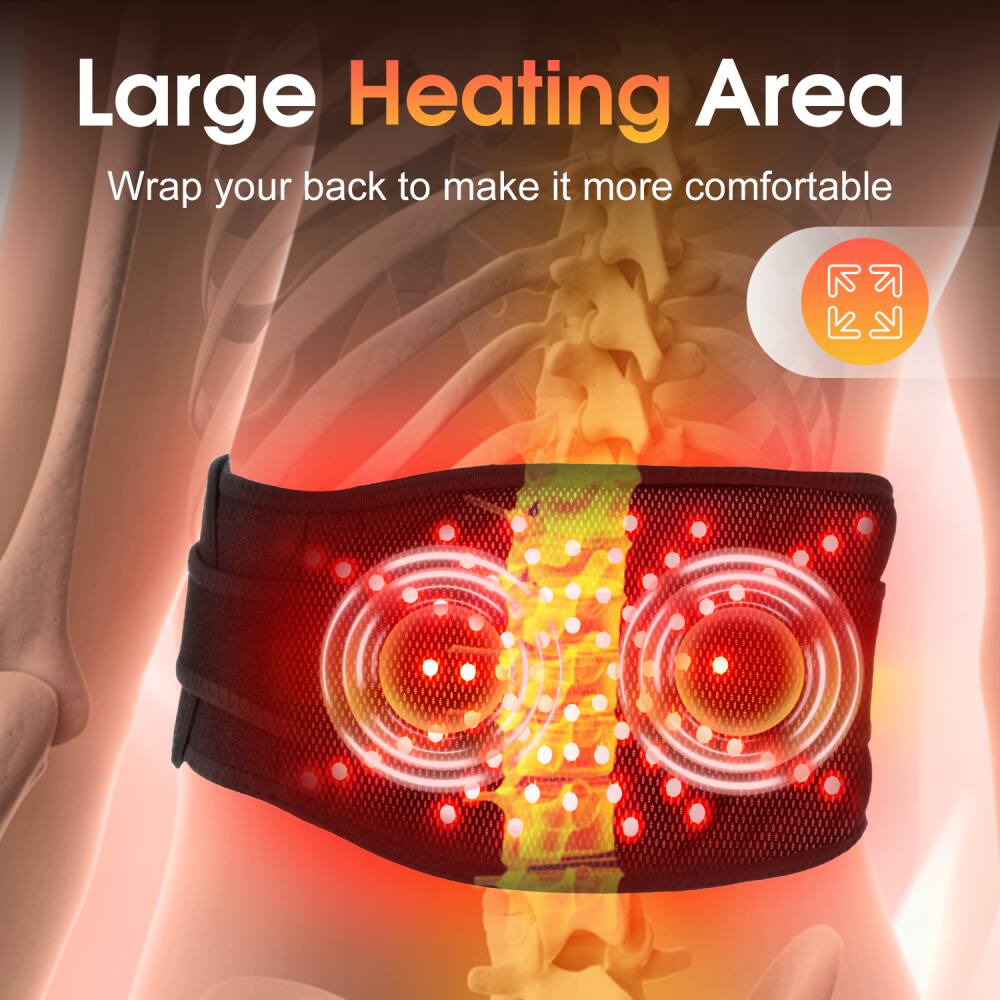 Large Heating Area  
Wrap your back to make it more comfortable