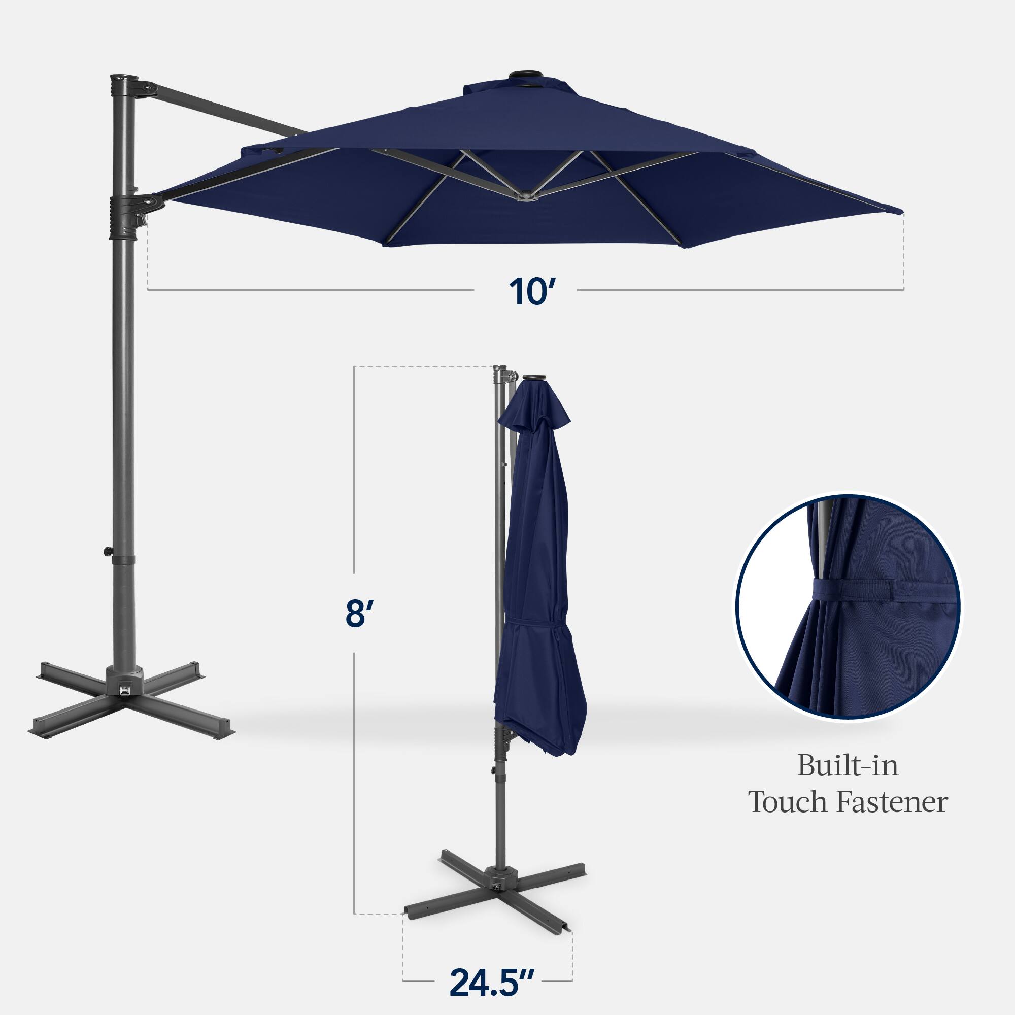 10' 8' Built-in Touch Fastener 24.5"