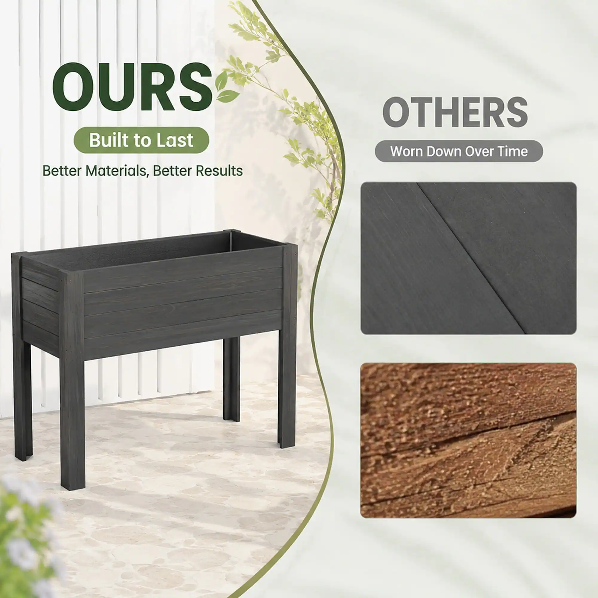 OURS  
Built to Last  
Better Materials, Better Results  

OTHERS  
Worn Down Over Time