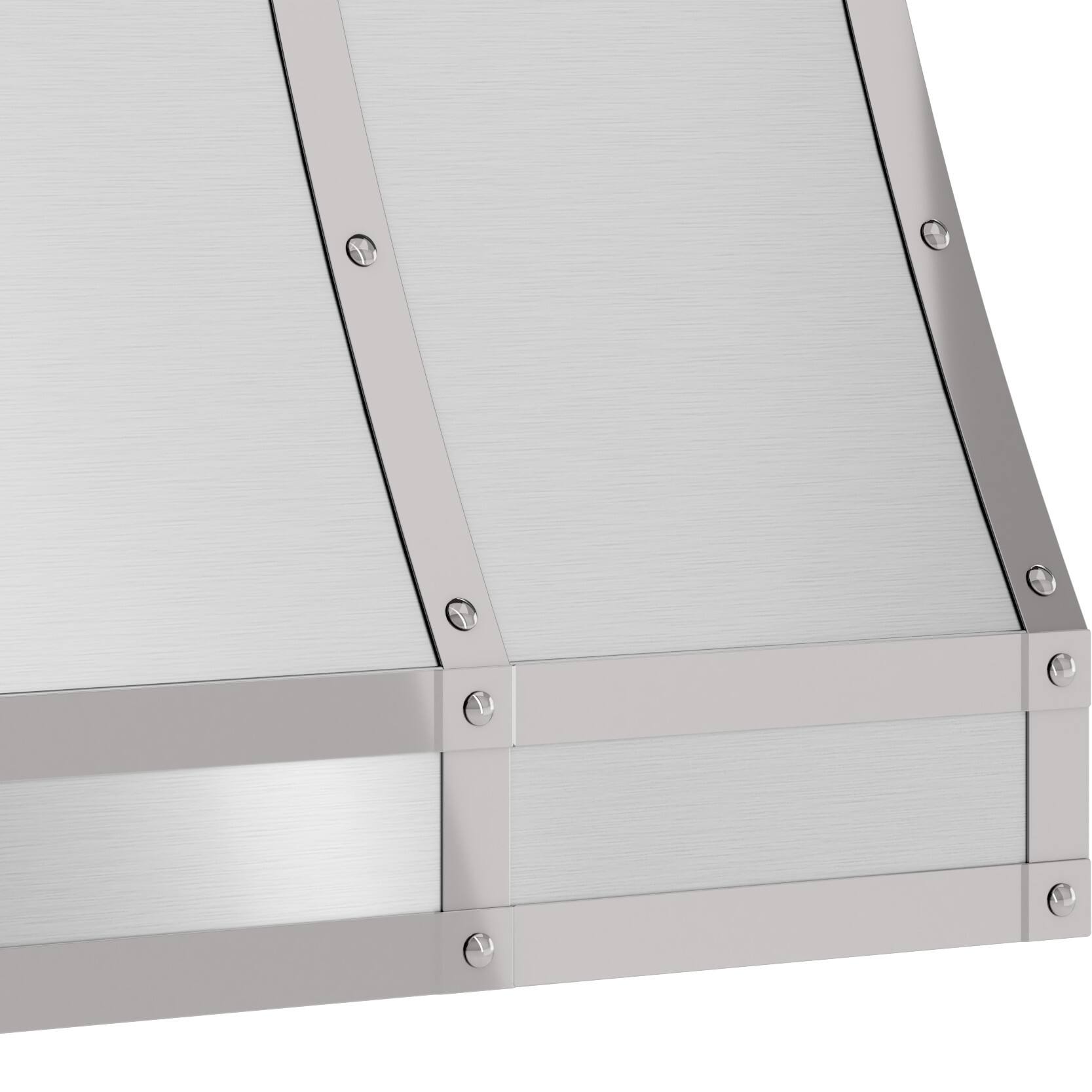 Left. Zephyr - Duct Cover for CHFT48ASX - Stainless Steel.