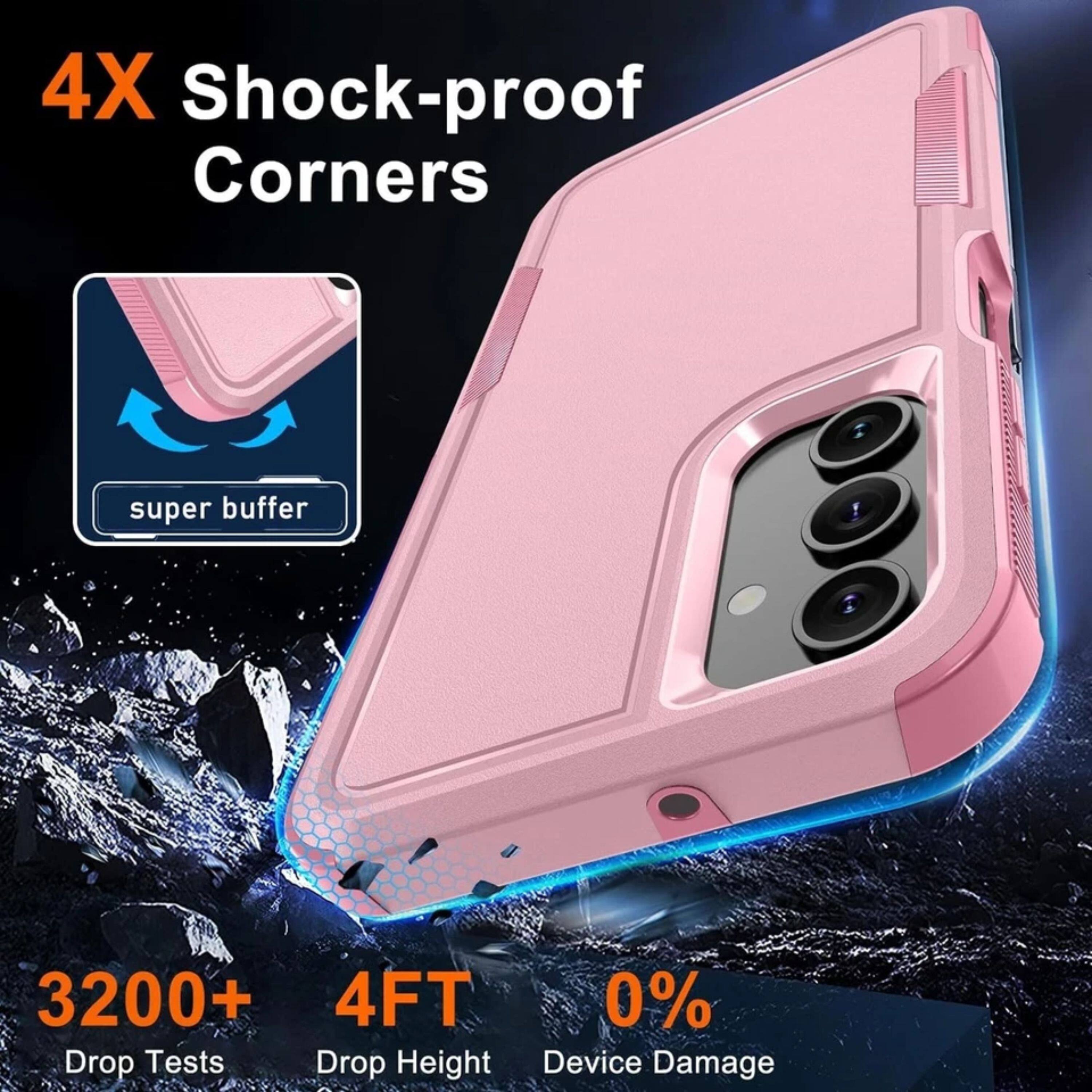 4X Shock-proof Corners super buffer! 3200+ 4FT 0% Drop Tests Drop Height Device Damage