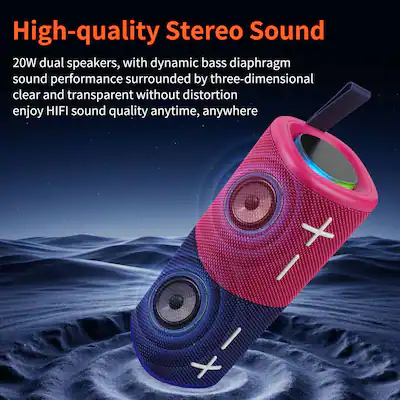 PRIMEPLUS - Magnetic 2-in-1 Wireless Speaker, IPX6 Waterproof Bluetooth 5.3 Colorful Lights Split Design for 360 & Stereo Sound - S18 PRIMEPLUS - Magnetic 2-in-1 Wireless Speaker, IPX6 Waterproof Bluetooth 5.3 Colorful Lights Split Design for 360 & Stereo Sound - S18