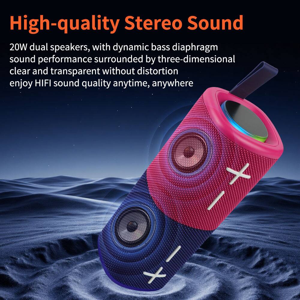 High-quality Stereo Sound

20W dual speakers, with dynamic bass diaphragm sound performance surrounded by three-dimensional clear and transparent without distortion enjoy HIFI sound quality anytime, anywhere