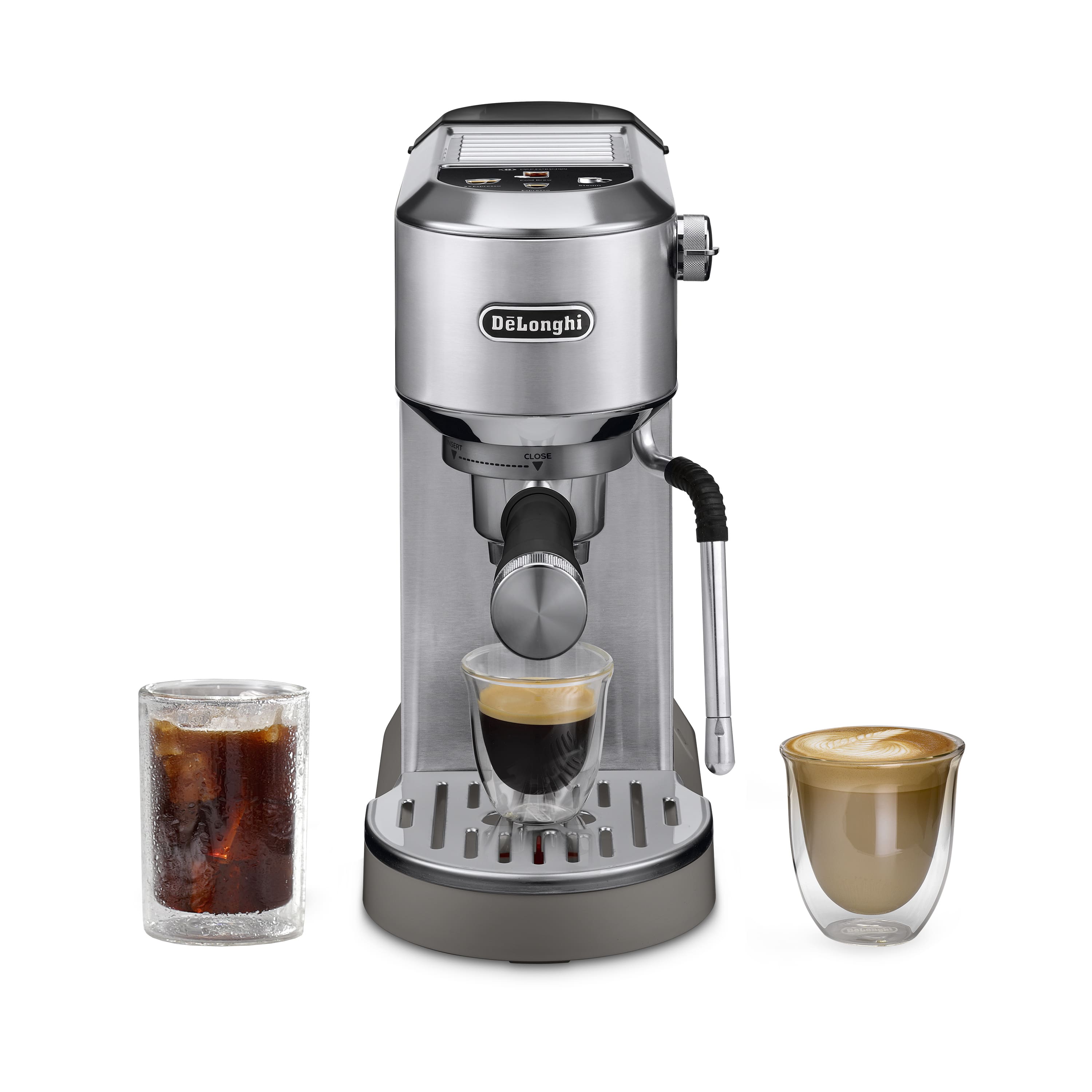 De'Longhi - Dedica Duo Espresso Machine - Stainless Steel - Front_Zoom