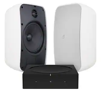 Front. Sonance - MAGO6SYSV3 - Mag Series 2.0-Ch. Outdoor Speaker System Powered By Sonos (Each) - Paintable White.