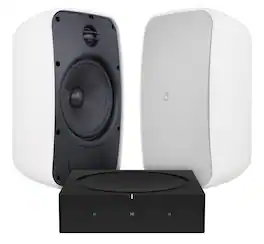Sonance - MAGO6SYSV3 - Mag Series 2.0-Ch. Outdoor Speaker System Powered By Sonos (Each) - Paintable White