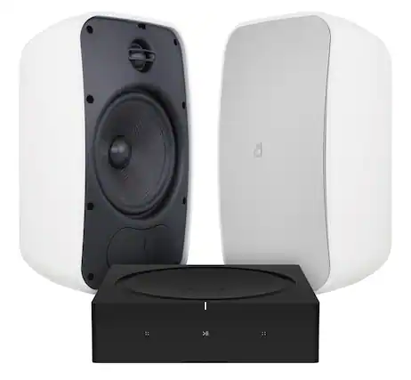 Front. Sonance - MAGO6SYSV3 - Mag Series 2.0-Ch. Outdoor Speaker System Powered By Sonos (Each) - Paintable White.