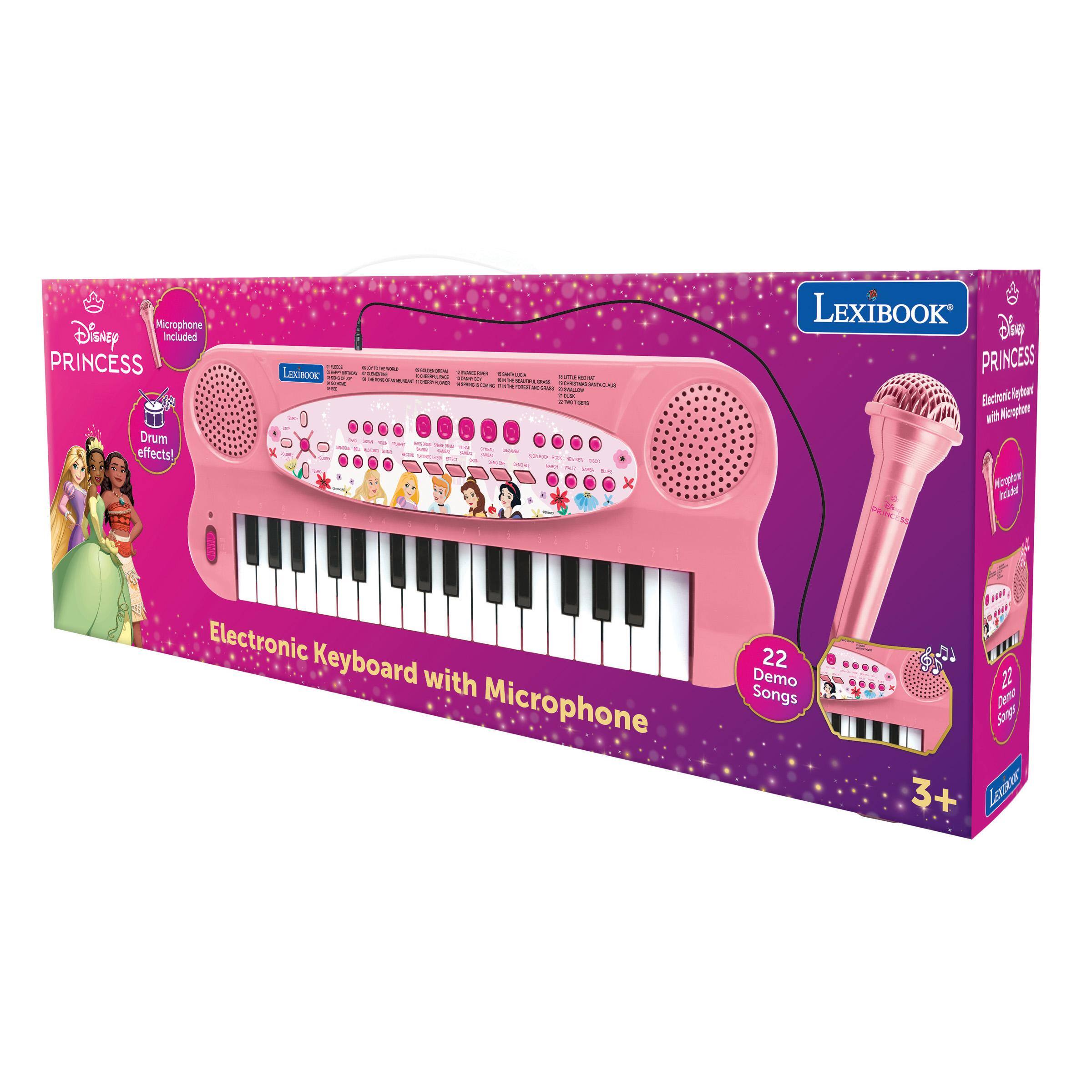 Lexibook Disney Princesse Electronic Keyboard with Mic (32 keys