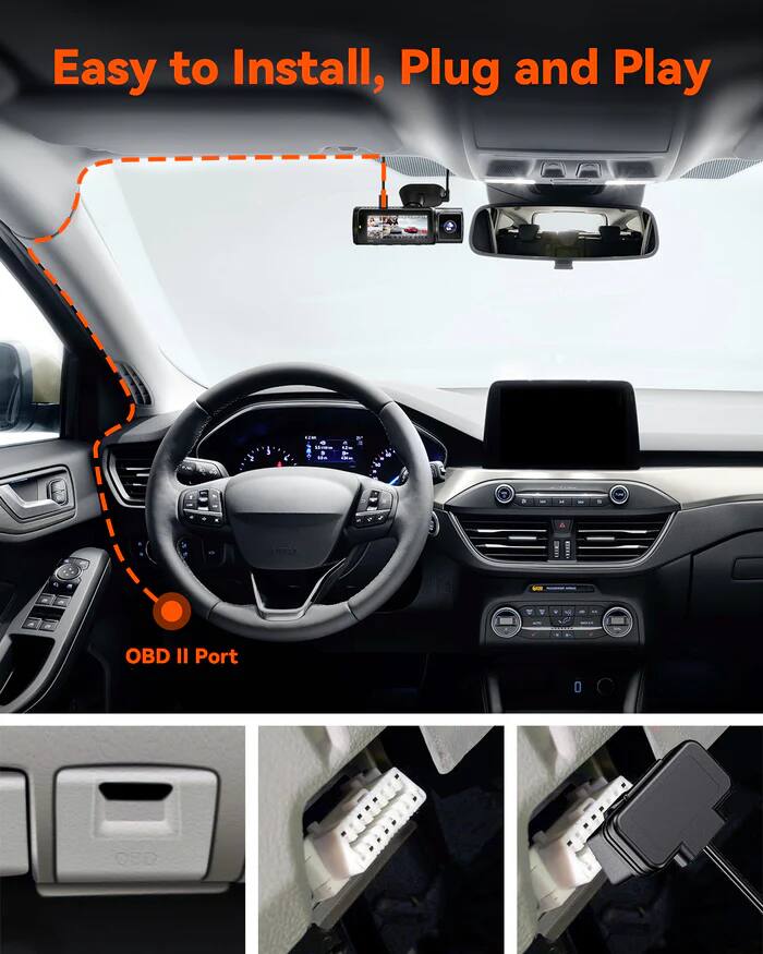 Easy to Install, Plug and Play

OBD II Port