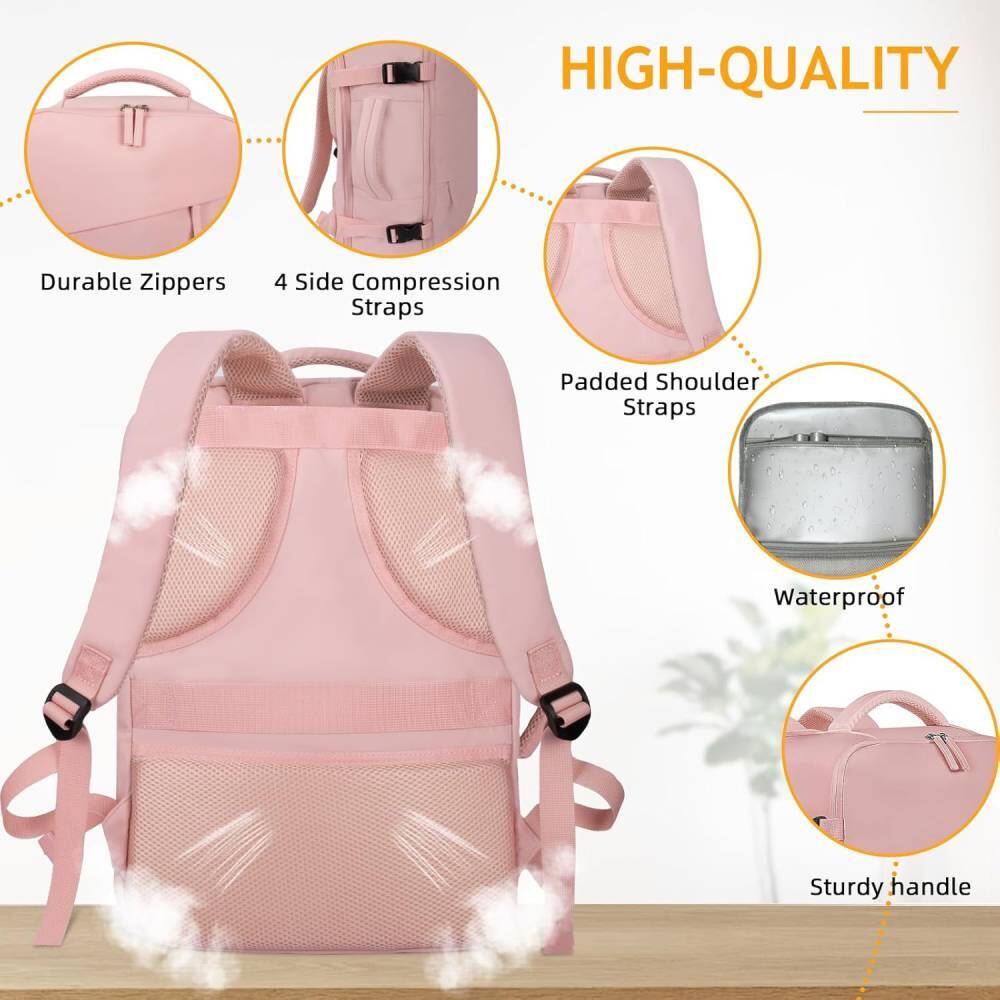 HIGH-QUALITY

- Durable Zippers
- 4 Side Compression Straps
- Padded Shoulder Straps
- Waterproof
- Sturdy handle