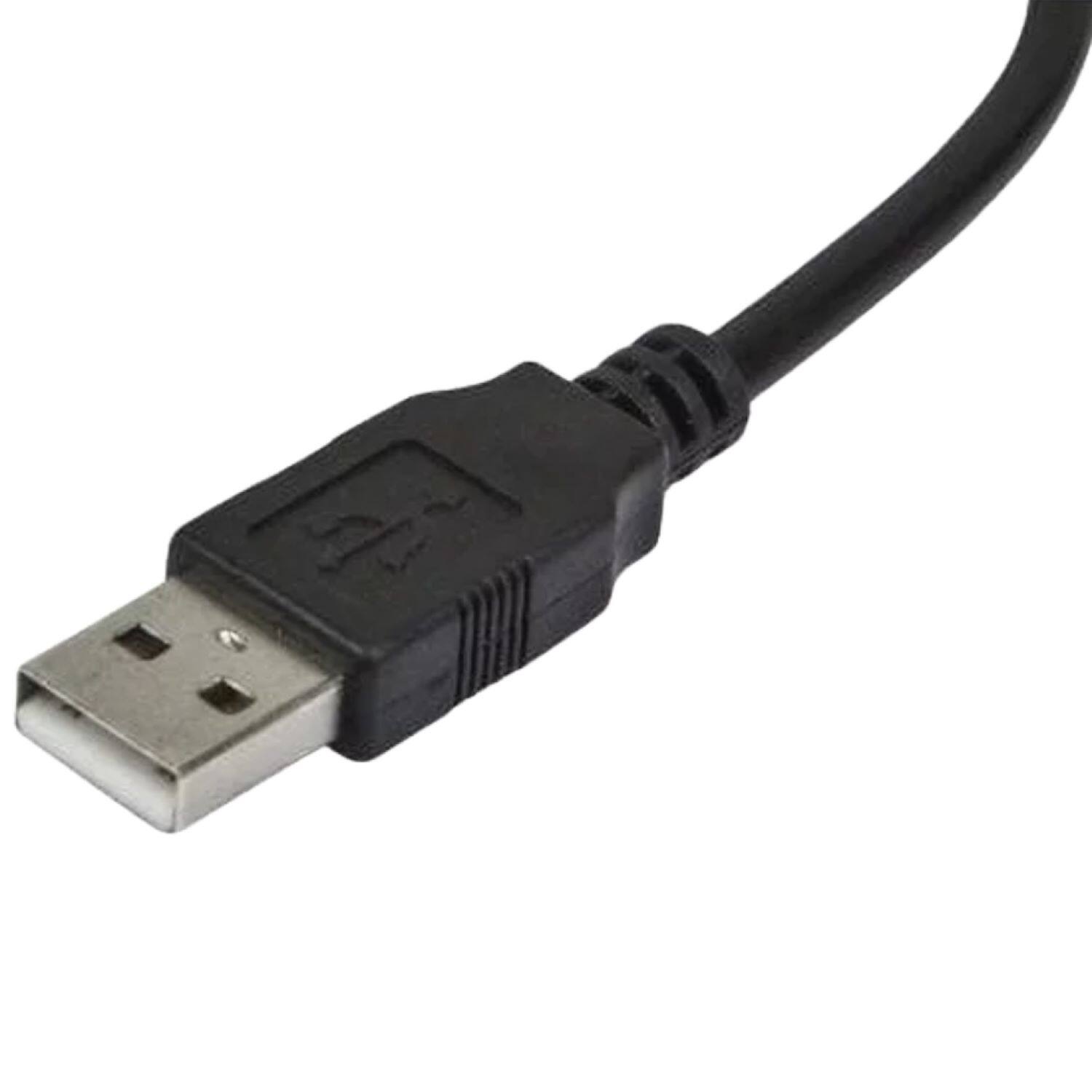 Left. Sanoxy - PS/2 to USB Dual Adapter Converter Cable for Keyboard and Mouse - Black.