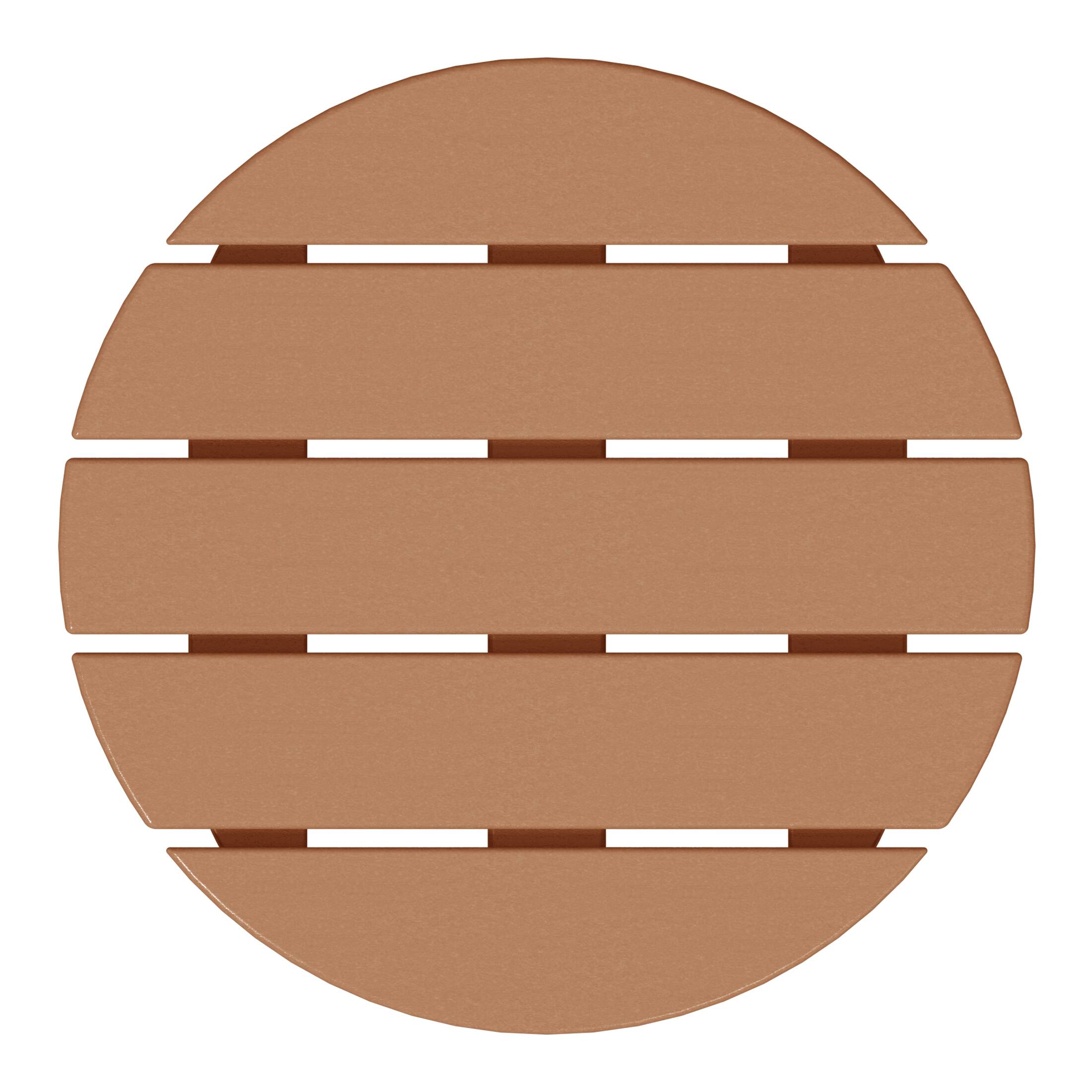 Alt View 2. WestinTrends - WestinTrends Dylan Adirondack Round Outdoor Side Table - Teak.