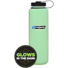 Nalgene - Wide Mouth Sustain Silo Water Bottle - 48 oz. - Glow Green