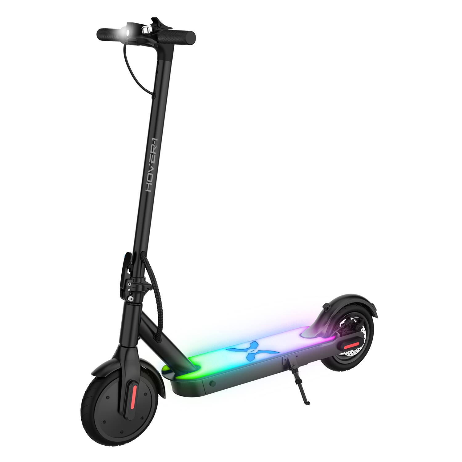 Front. Hover-1 - Jive Electric Folding Scooter with 16 mi Max Operating Range and 14 mph Max Speed - Black.