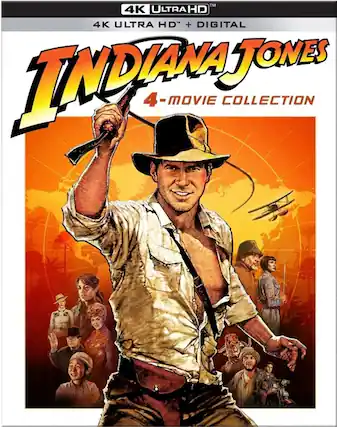 Front. Indiana Jones 4-Movie Collection - 4K Blu-Ray.