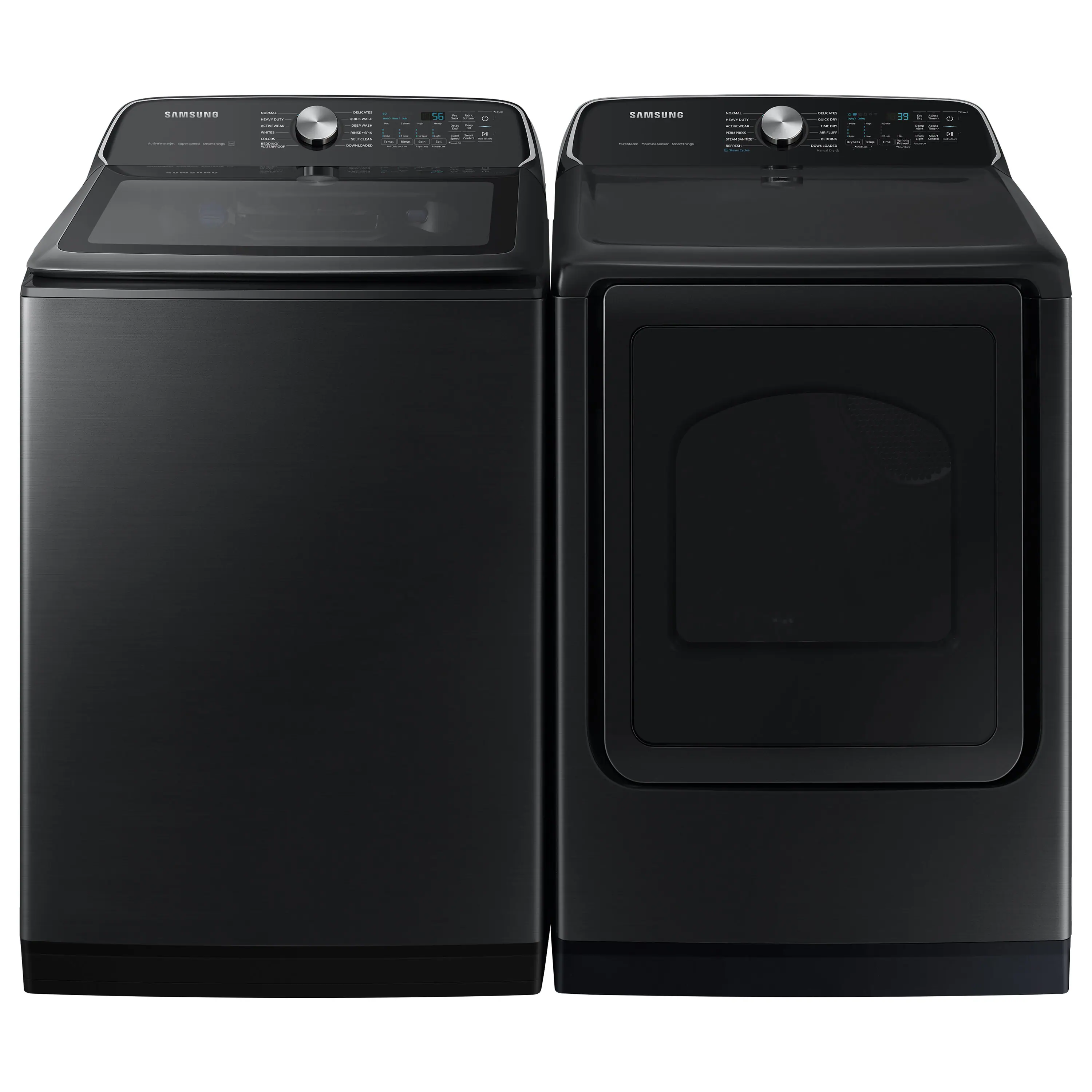 Alt View 17. Samsung - Open Box 7.4 Cu. Ft. Smart Electric Dryer with Steam Sanitize+ - Black.
