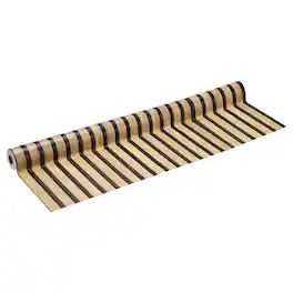 Unique Bargains - Wood Panel Wallpaper 31.5x196" PVC 3D Faux Wood Grain Self-Adhesive Peel & Stick for Furniture, Kitchen, Living Room - Yellow Black