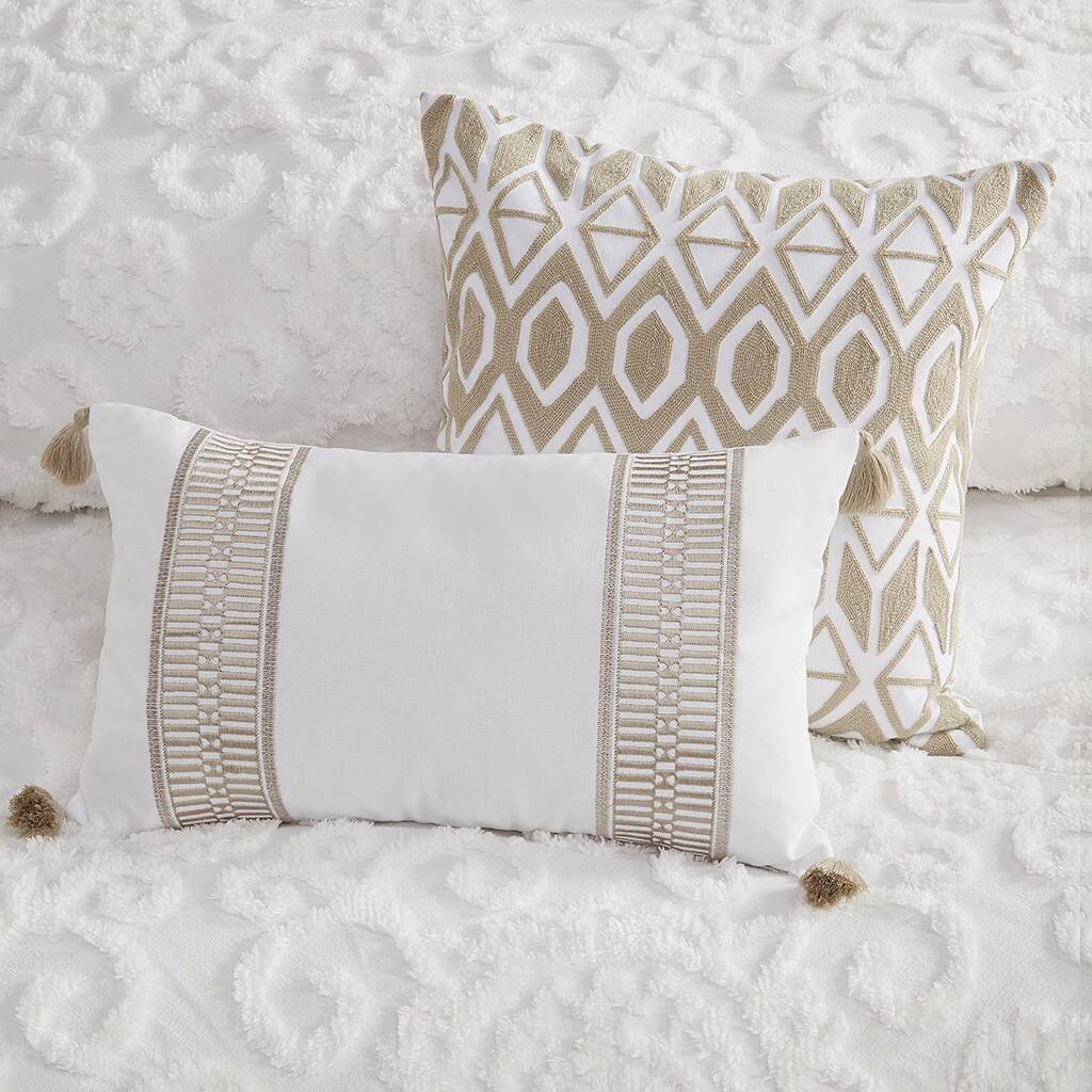 Alt View 2. Gracie Mills - Gracie Mills Lito Chenille Cotton Comforter Mini Set - Ivory.