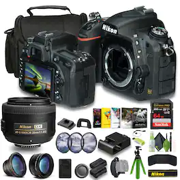 Nikon - D750 FX-format Digital SLR Camera (1543) Bundle (International Version) - Black