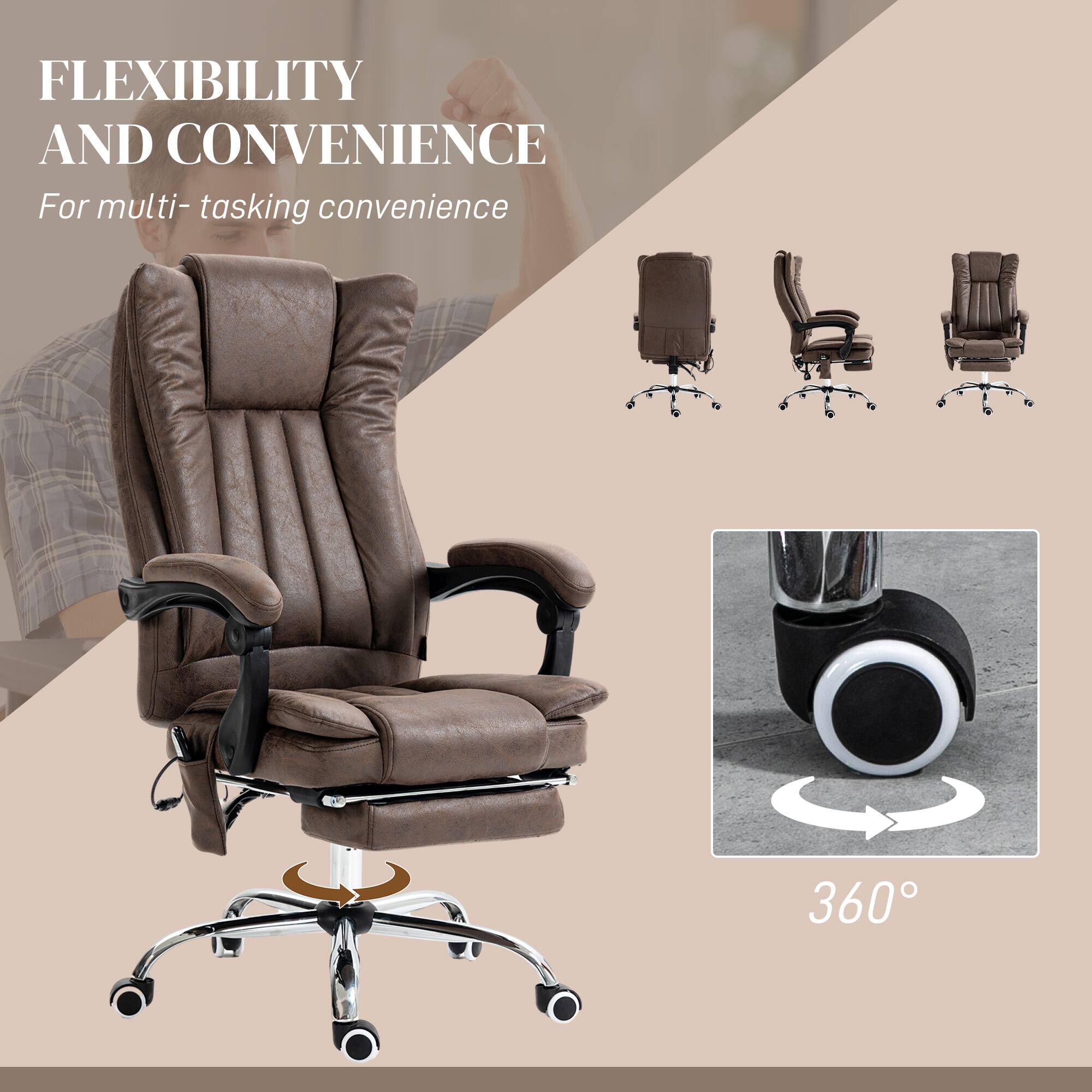 FLEXIBILITY AND CONVENIENCE, For multi-tasking convenience, 360°