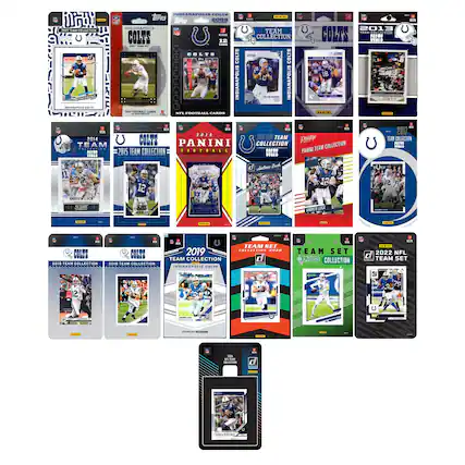 - 2008 Indianapolis Colts
- 2009 Football Cards
- 2010 Team Collection
- 2011 Team Collection
- 2012 Team Collection
- 2013 Team Collection
- 2014 Team Collection
- 2015 Team Collection
- 2016 Team Collection
- 2017 Team Collection
- 2018 Team Collection
- 2019 Team Collection
- 2020 Team Collection
- 2021 Team Collection
- 2022 NFL Team Set