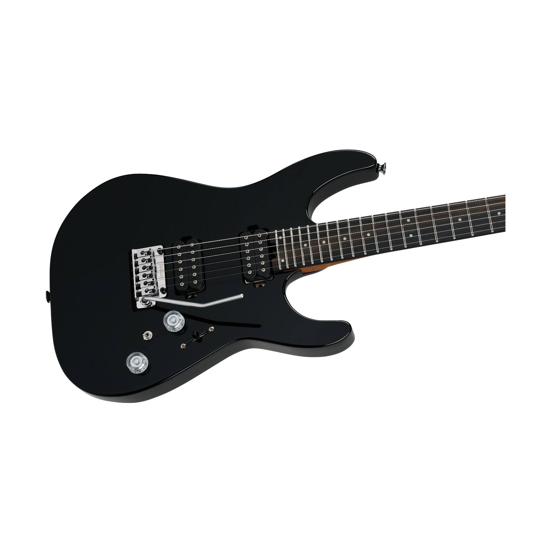 Left. Charvel - Charvel Pro-Mod Plus DK24 HH 2PT EB 6-String Electric Guitar (Raven Black).