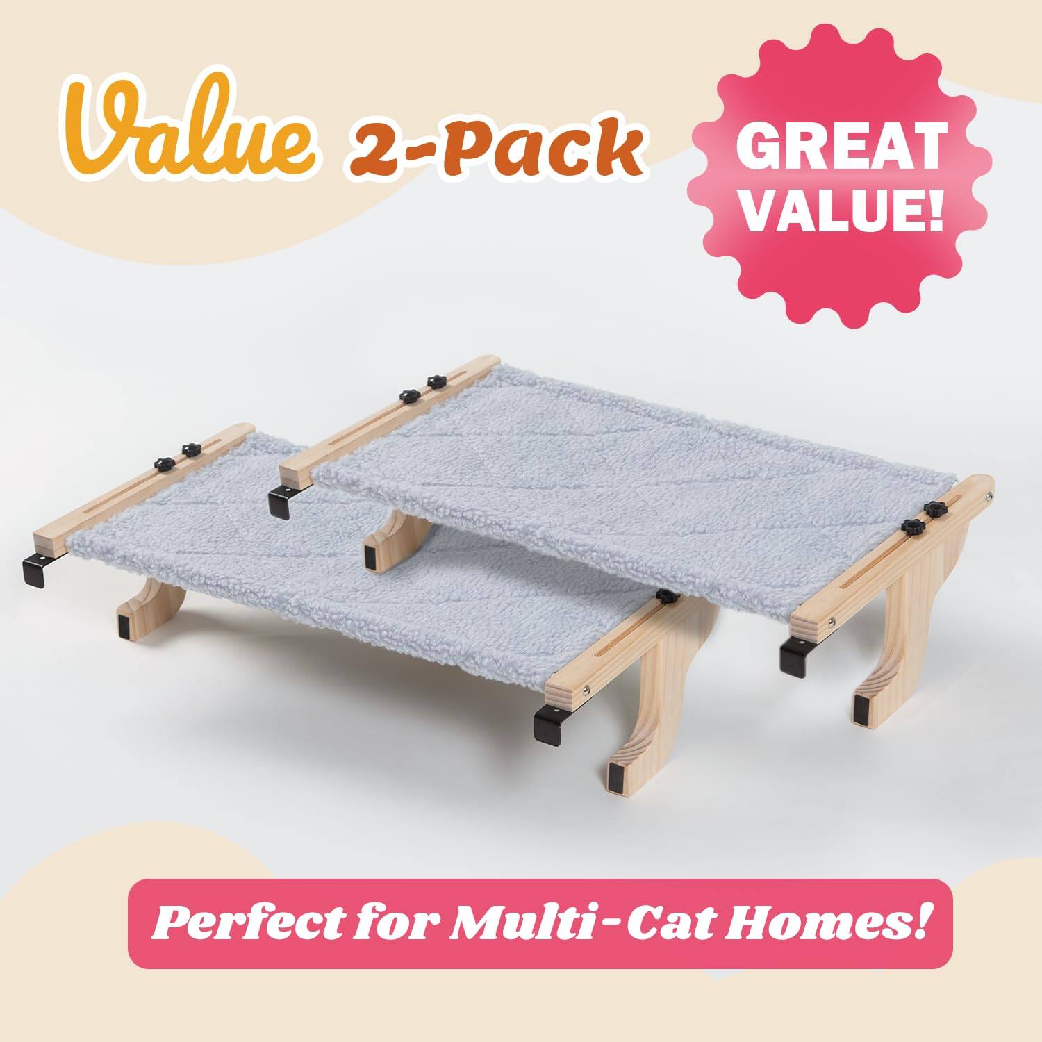 Value 2-Pack  
GREAT VALUE!  
Perfect for Multi-Cat Homes!