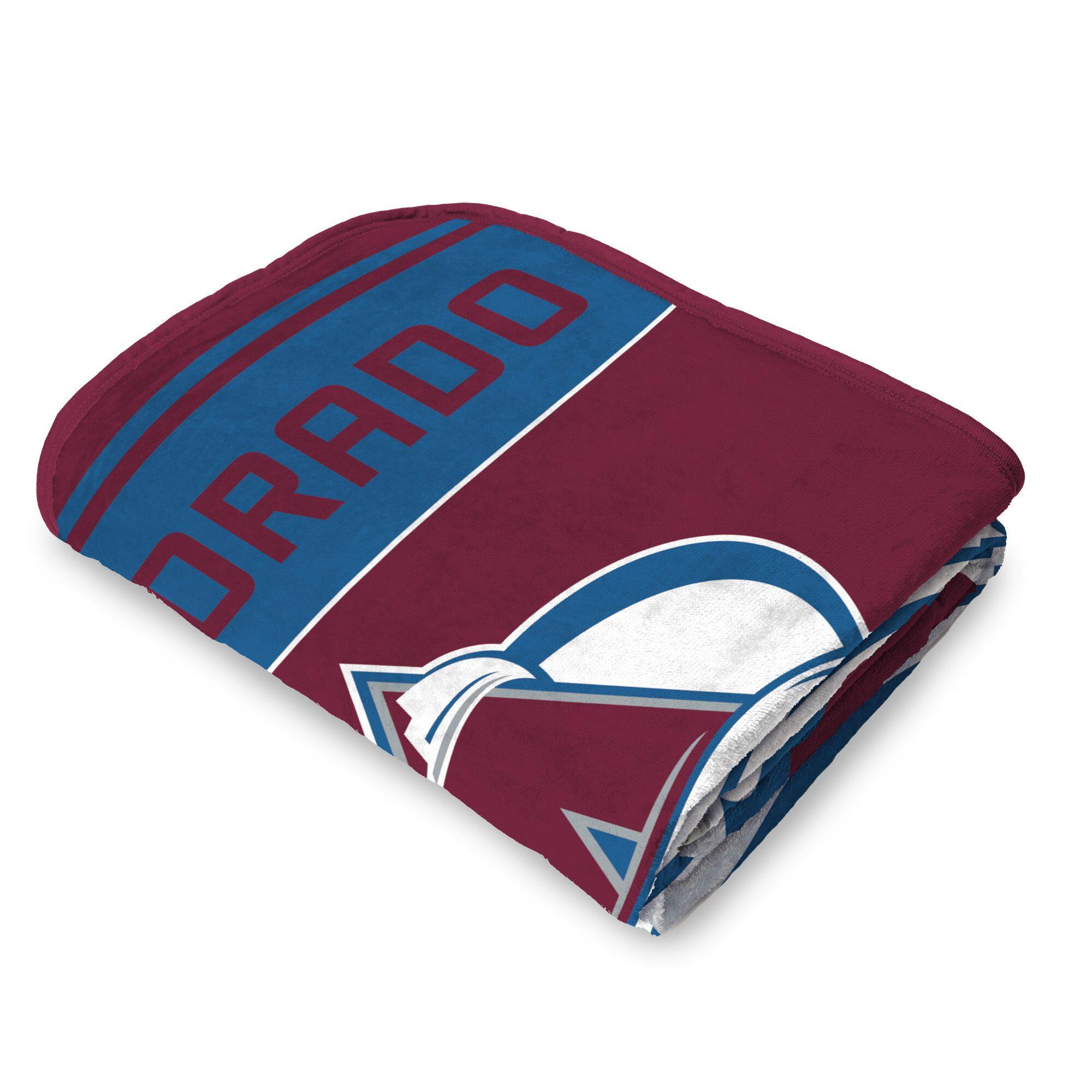 Back. Sweet Home Collection - NHL Colorado Avalanche 46" x 60" Microfiber Plush Throw Blanket - Red.