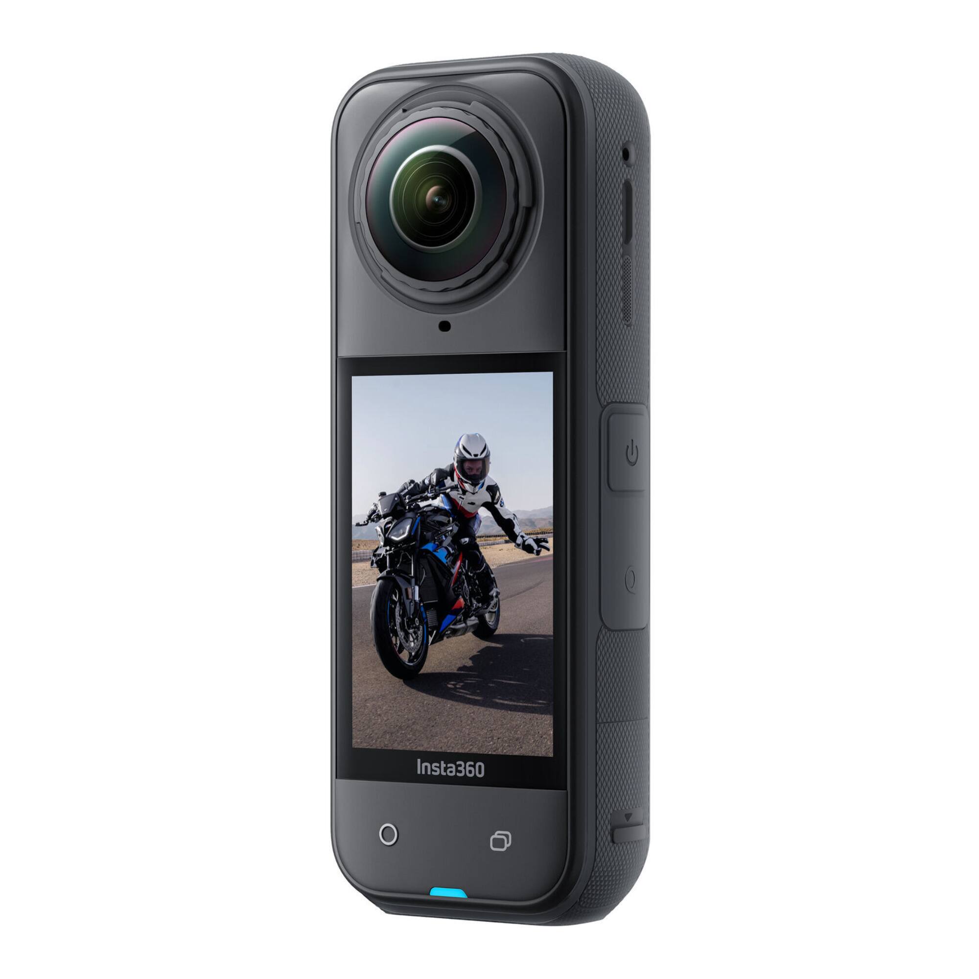 Left. Insta360 - Insta360 X5 360 8K Action Camera (BMW Motorrad Edition, Black).