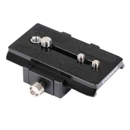 Front. CAMVATE - CAMVATE Manfrotto Quick Release Plate Assembly with Sliding Plate.