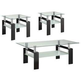 Coaster Co. of America - Dyer 3-piece Rectangular Coffee and End Table Set - Black
