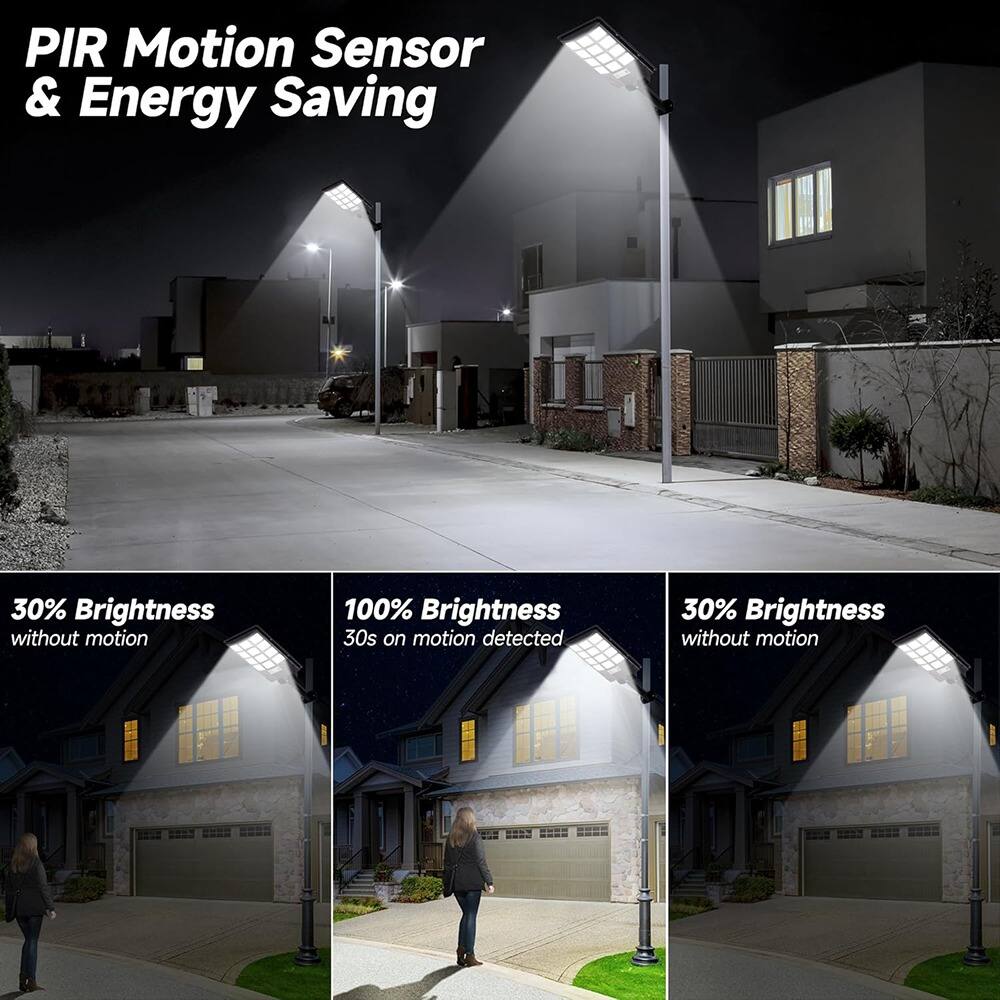 PIR Motion Sensor & Energy Saving

30% Brightness without motion

100% Brightness 30s on motion detected

30% Brightness without motion
