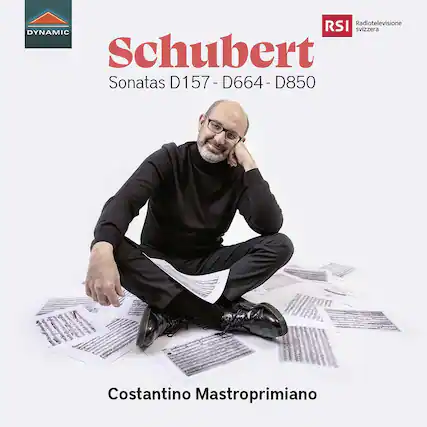 Radiotelevisione svizzera RSI
DYNAMIC
Schubert
Sonatas D157 - D664 - D850
Costantino Mastroprimiano