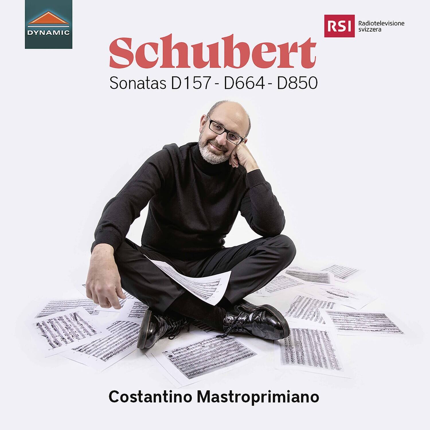 Radiotelevisione svizzera RSI  
DYNAMIC  
Schubert  
Sonatas D157 - D664 - D850  
Costantino Mastroprimiano